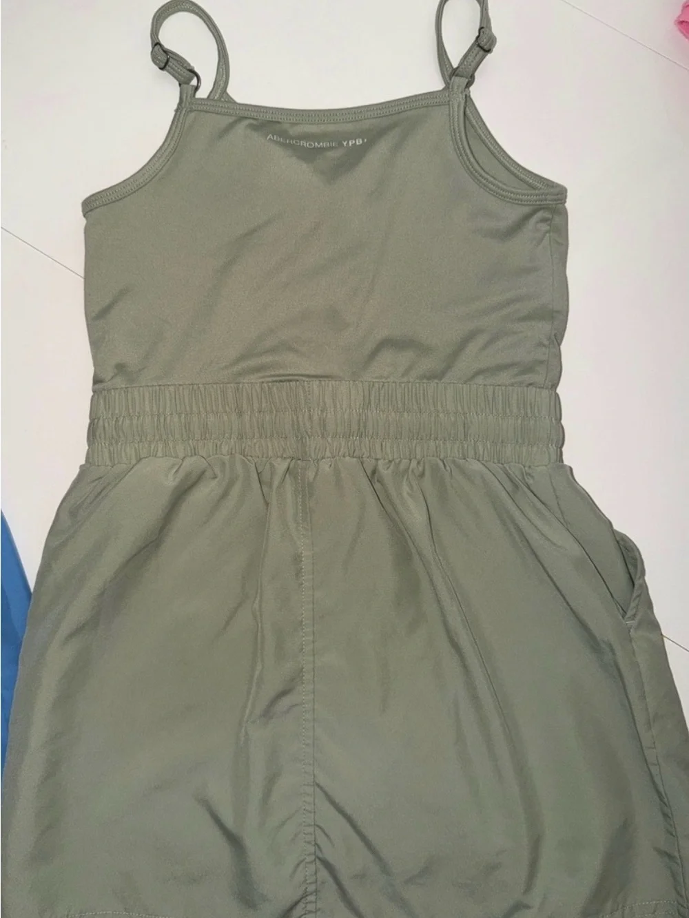 abercrombie kids olive green dress